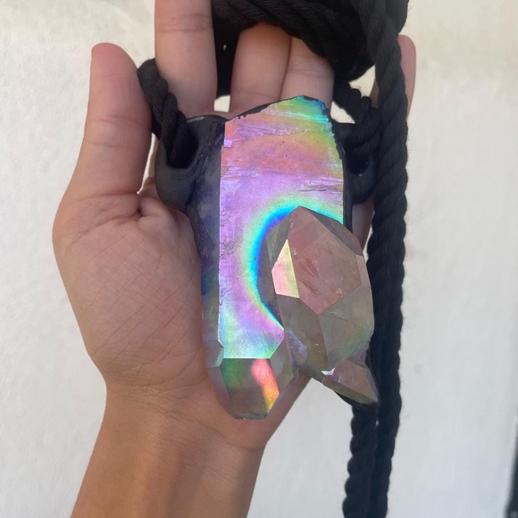 Angel aura quartz necklace - Picture 4 of 5